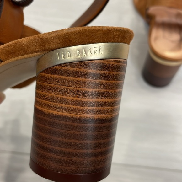 Ted Baker Azmara Suede Block Heel Sandals - Picture 8 of 16